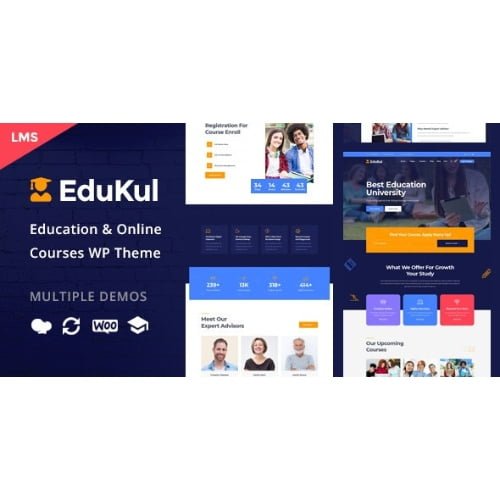 Edukul Online Courses WordPress Theme