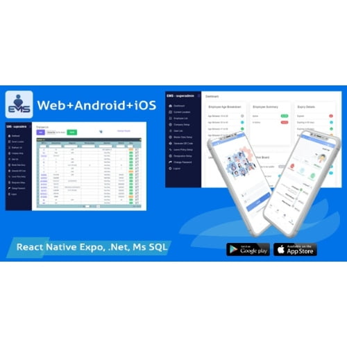 Employee Attendance Tracker admin panel employee mobile app EMS Nulled