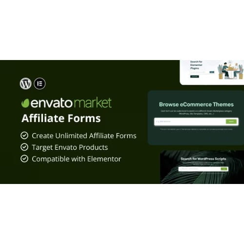 Envato Market Affiliate Forms for Elementor