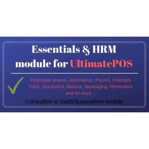 Essentials HRM Human resource management Module for UltimatePOS Free Download