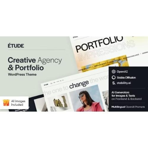 Etude — Creative Agency Portfolio WordPress Theme