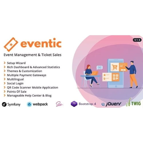 Eventic Ticket Sales Event Management System Nulled 1