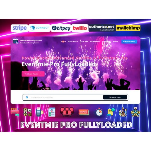 Eventmie Pro FullyLoaded Event Management Software for Event Booking Sell Tickets Online