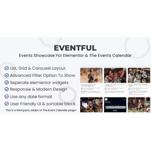 Events Showcase For Elementor And The Events Calendar