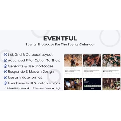 Events Showcase For The Events Calendar