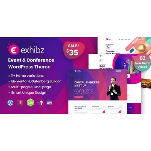 Exhibz Nulled Event Conference WordPress Theme Free Download