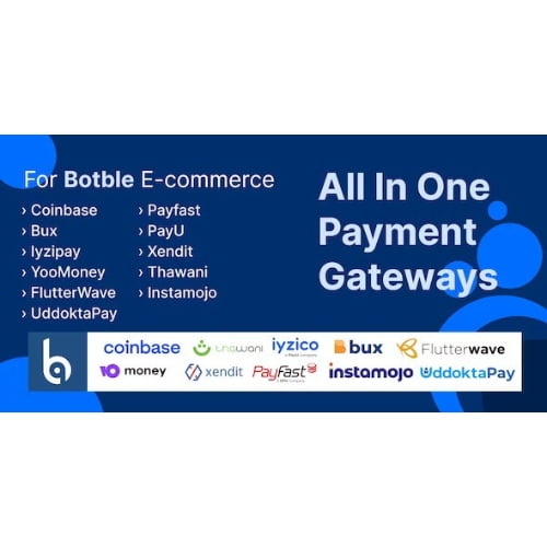 Extra payment gateways for Botble eCommerce