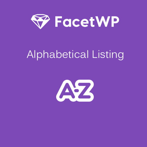 FacetWP Alphabetical Listing