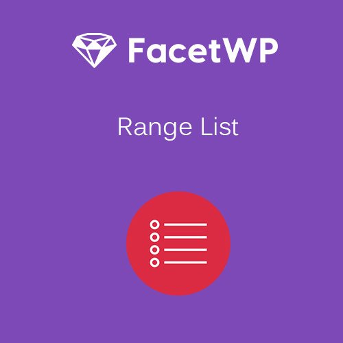 FacetWP Range List