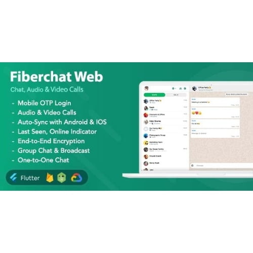 Fiberchat Web Chat Calling Web App Flutter Web App Free Download
