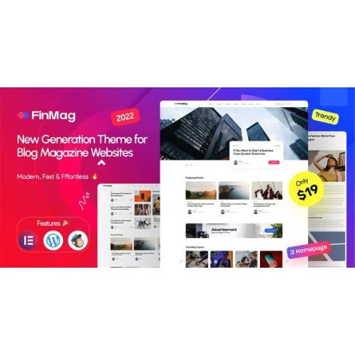 FinMag Modern Magazine WordPress Theme