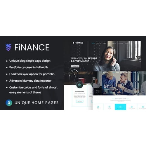 Finance Consultant Consulting WordPress Theme
