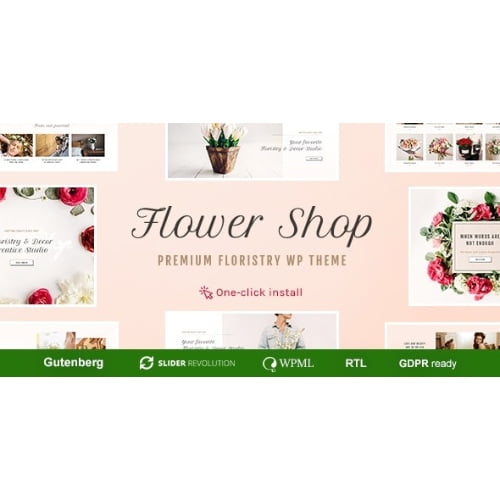 Flower Shop Decoration Store and Floristic WordPress Theme Nulled