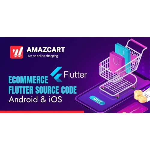 Flutter AmazCart Ecommerce Flutter Source code for Android and iOS Free Download