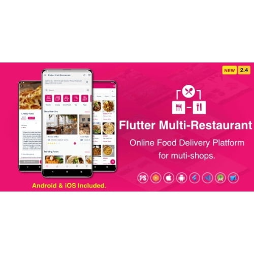 Flutter Multi Restaurant FoodPanda GrabFood Mobile Food Delivery Platform For iOS Android Free Downl