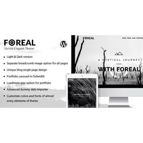Foreal Director Writer WordPress Theme