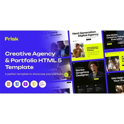 Frisk Creative Agency Portfolio Template