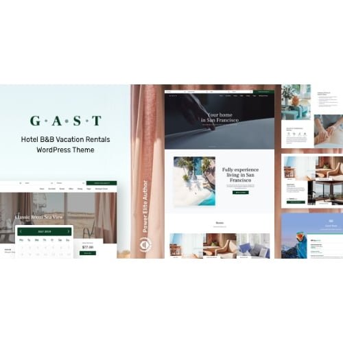 Gast Hotel Booking WordPress Theme Nulled
