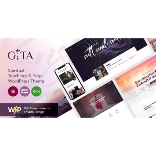 Gita Spiritual Teachings Yoga WordPress Theme Nulled
