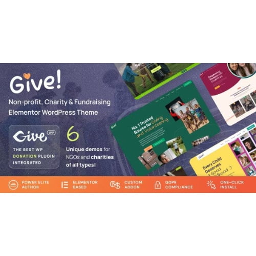 Give NGO Charity WordPress Theme