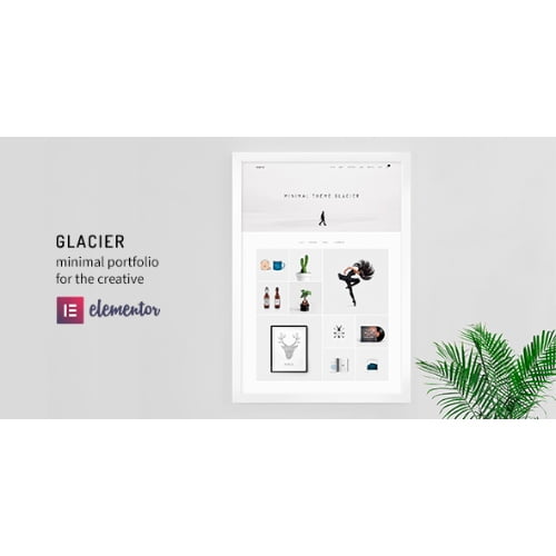 Glacier Minimal WordPress Portfolio Theme
