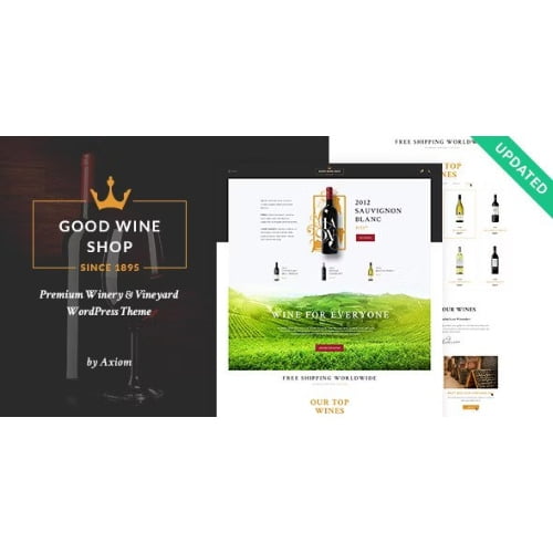 Good Wine Vineyard Winery Shop WordPress Theme