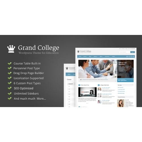 Grand College Wordpress Theme For Education