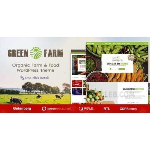 Green Farm Organic Food WordPress Theme