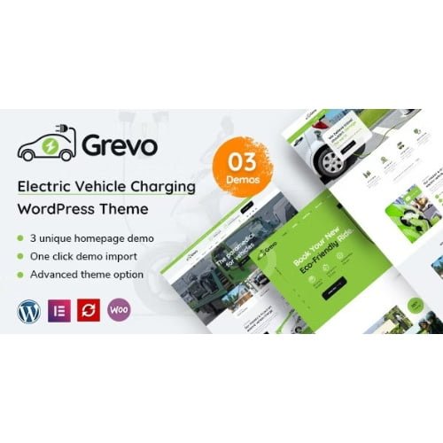 Grevo – Electric Vehicle Charging WordPress Theme