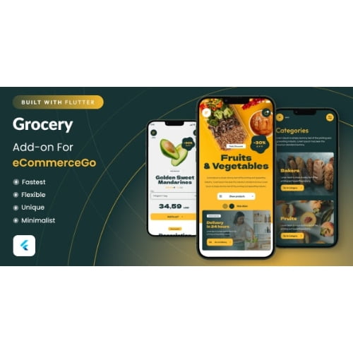 Grocery Mobile Apps for eCommerceGo SaaS