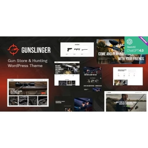 Gunslinger — Gun Store Hunting WordPress Theme