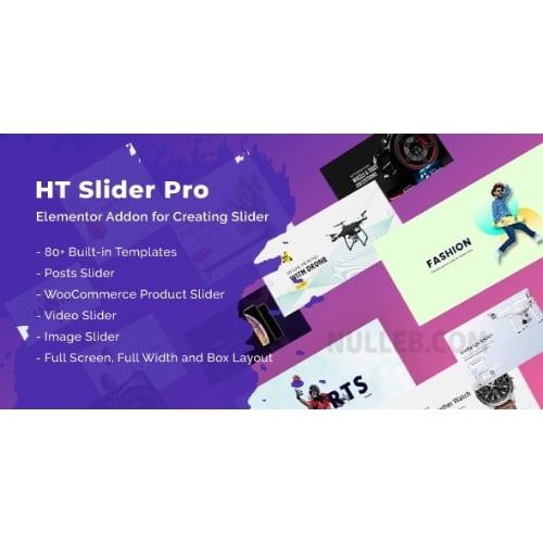 HT Slider Pro For Elementor