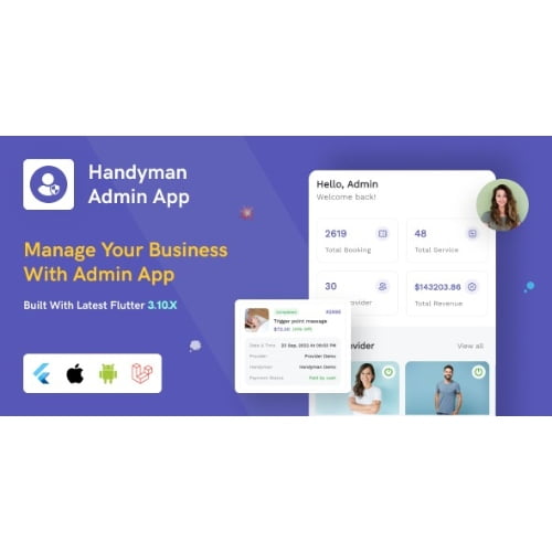 Handyman Admin App Free Download 1