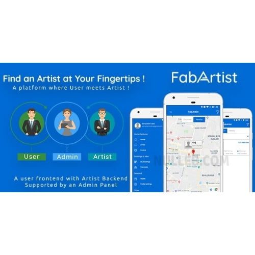 Hire for Work Fab Artist Android 2 Apps Customer App Artist App Admin Panel Freelancer