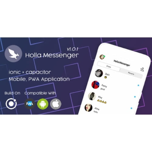 Holla Messenger Ionic 6 Pwa Mobile App Nulled