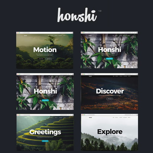 Honshi WordPress Simple Portfolio Theme