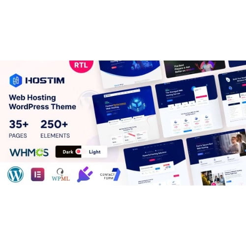 Hostim Web Hosting WordPress Theme with WHMCS