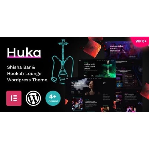 Huka Shisha Bar Hookah Lounge WordPress Theme Nulled