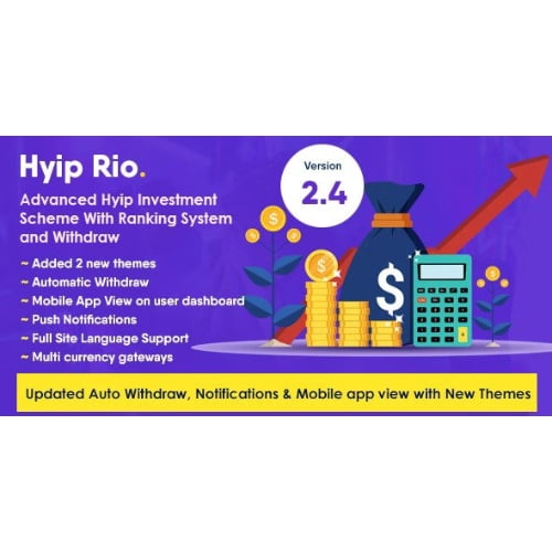 Hyip Rio Advanced Hyip Investment Scheme With Ranking System and Automatic Withdraw