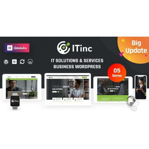 ITInc Technology IT Solutions WordPress Theme
