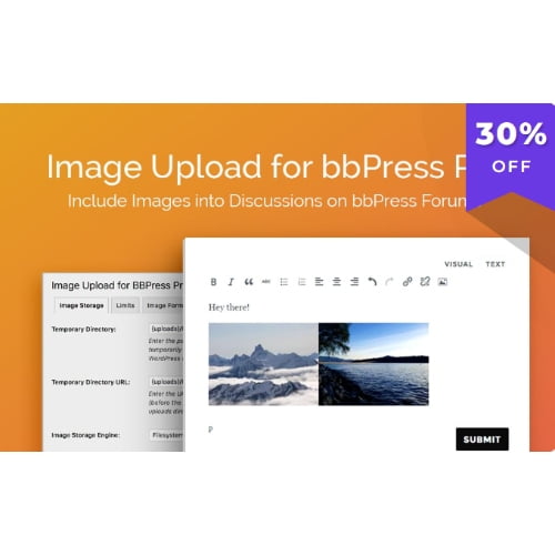 Image Upload for bbPress Pro Nulled Free Download