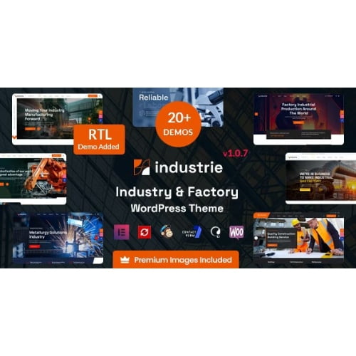 Industrie Factory Industry WordPress Theme