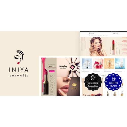 Iniya Beauty Store Cosmetic Shop WordPress Theme