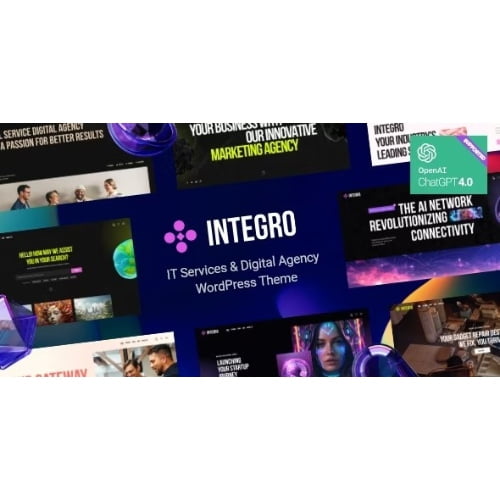 Integro — IT Services Digital Agency WordPress Theme