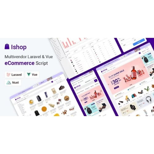 Ishop Multivendor Laravel Vue eCommerce CMS