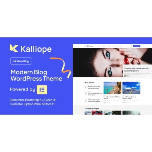 Kalliope Modern Blog WordPress Theme