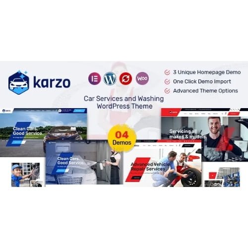 Karzo Car Service Washing WordPress Theme