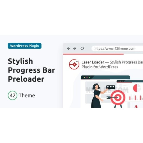 Laser Loader — Stylish Progress Bar Preloader