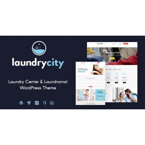 Laundry City Dry Cleaning Services WordPress Theme