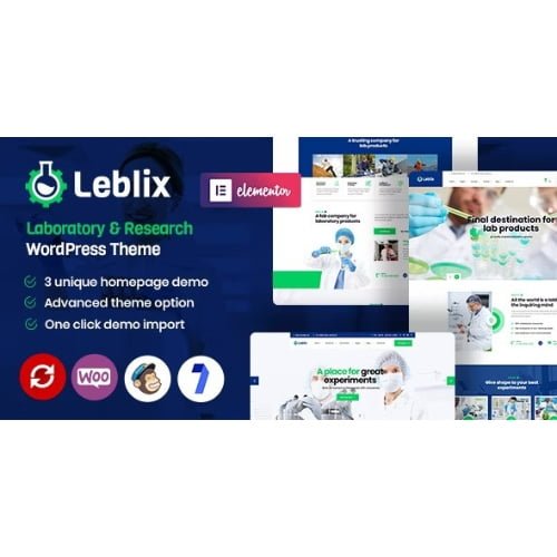 Leblix Laboratory Research WordPress Theme
